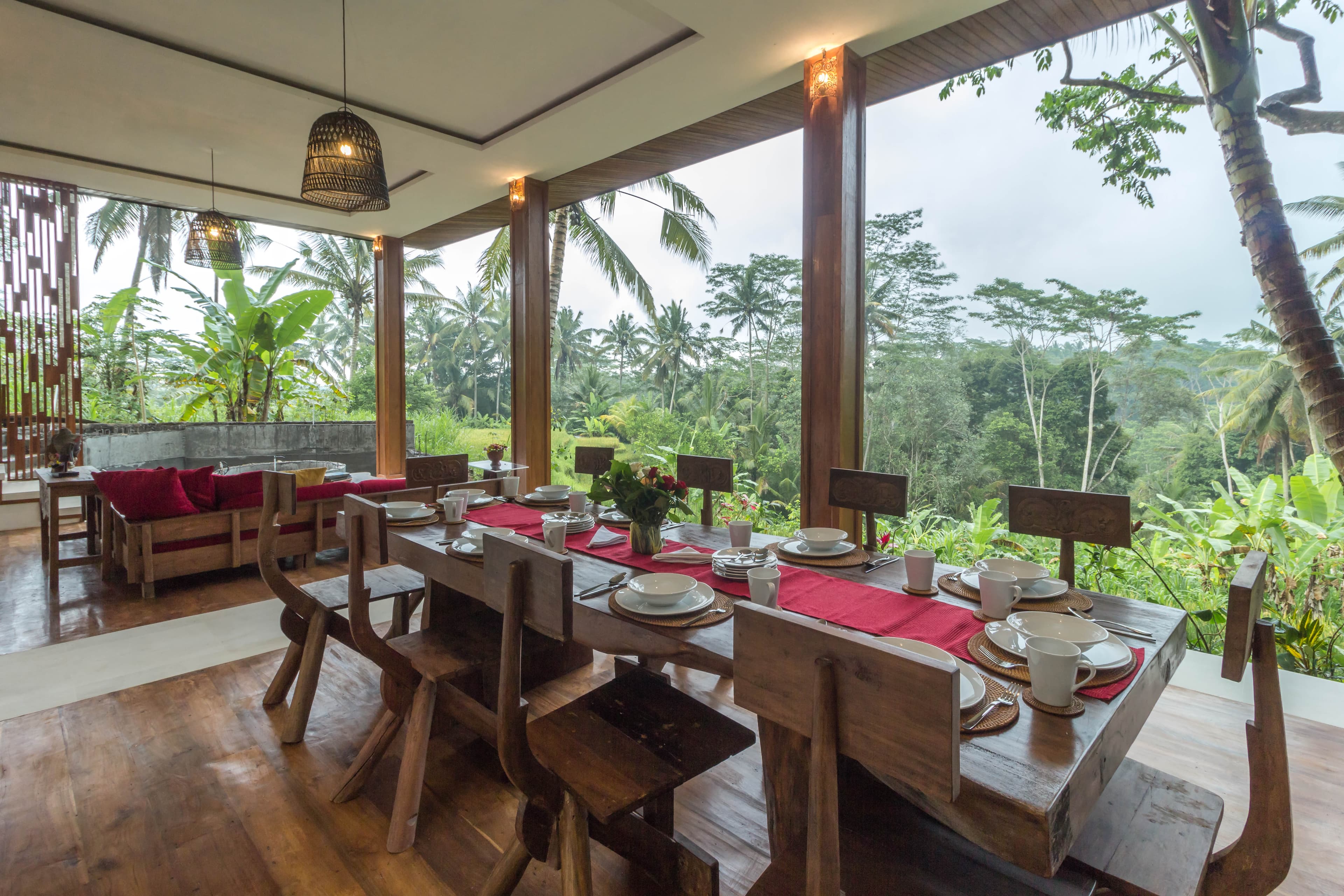 Lakshmi at Masakali view of dining table