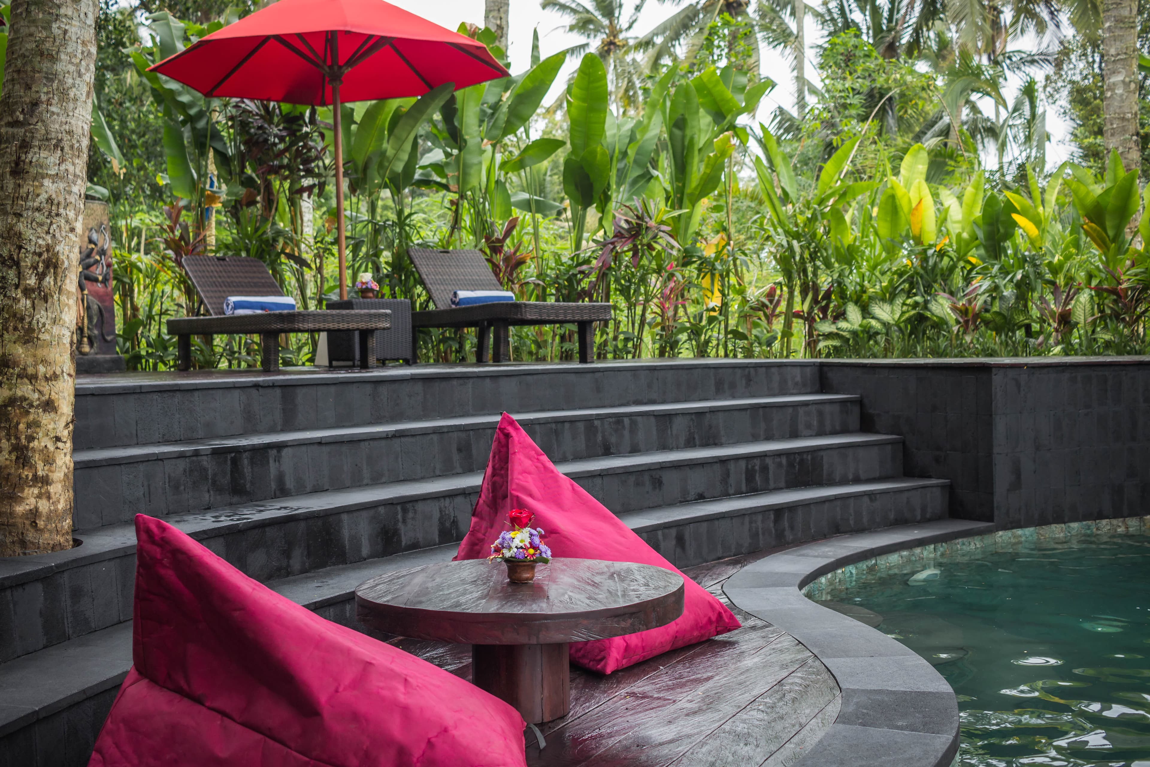 Akasha at Masakali by the pool